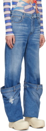 JW Anderson Blue Bucket Jeans