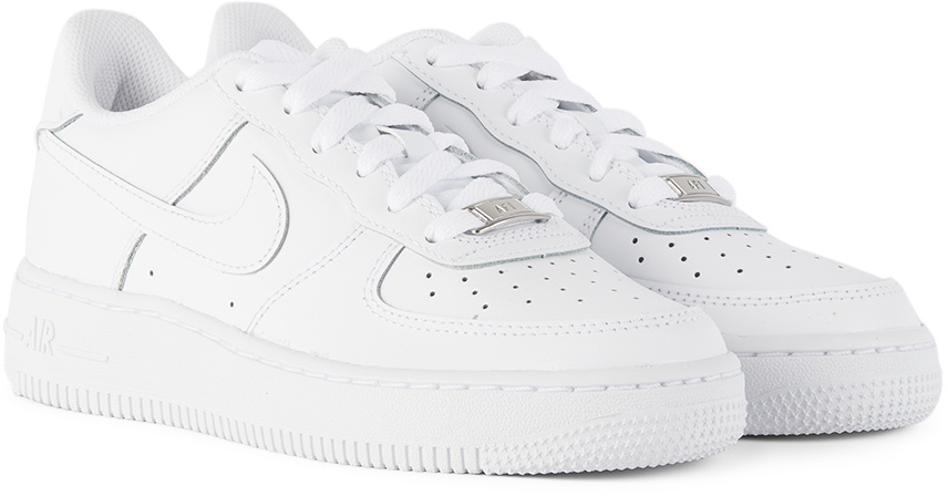 Nike Kids White Air Force 1 Big Kids Sneakers Nike