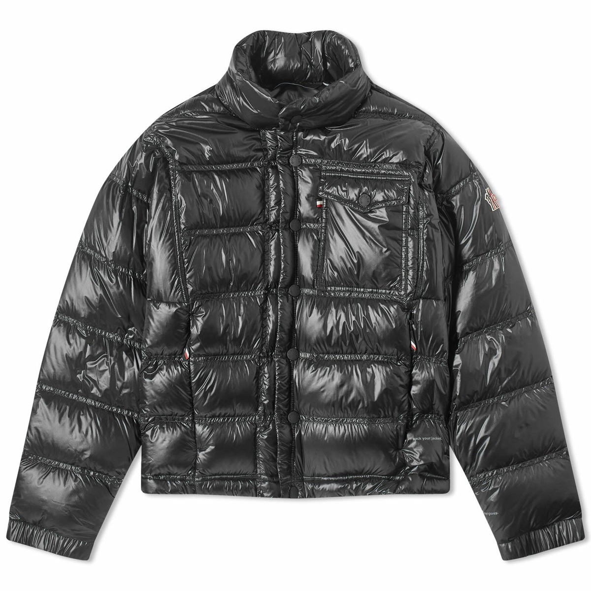 ブルゾン Moncler Grenoble Black Stretch Ripstop Jacket Moncler Grenoble Men's Raffort Micro Ripstop Jacket in Black