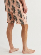 Desmond & Dempsey - Printed Linen Pyjama Shorts - Pink
