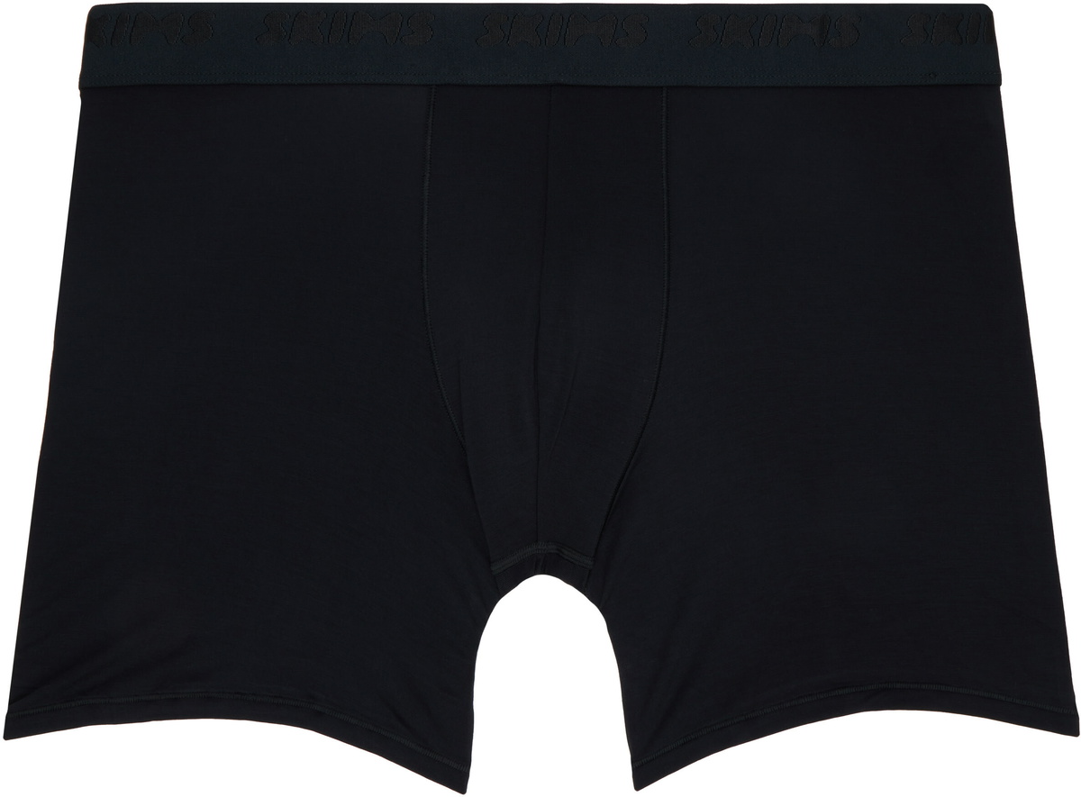 SKIMS Three-Pack Black SKIMS Stretch 5 Boxer Briefs