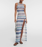 Missoni Mare Zig Zag lamé maxi dress