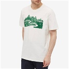 Adidas Men's Adventure Mountain T-Shirt in Off White
