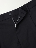 FRAME - Tropical Straight-Leg Wool Trousers - Black