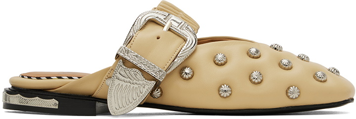 Photo: Toga Pulla Beige Studded Slippers