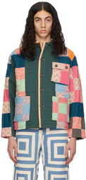 Bode Multicolor Dotted Daisy Quilt Jacket