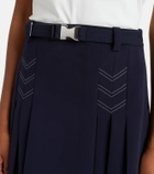 Tory Burch Belted pleated miniskirt