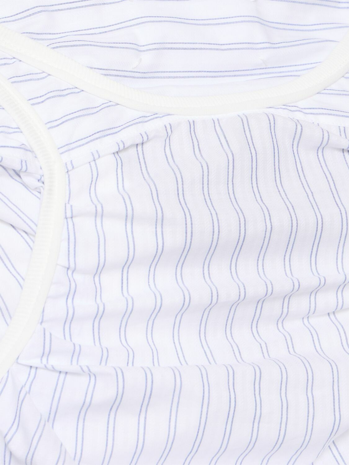 Tシャツ・カットソー MAISON MARGIELA IVORY COTTON BLEND TANK TOP Maison Margiela logo-print Cotton T-shirt | Grey | FARFETCH