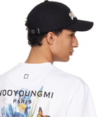 WOOYOUNGMI Black Embroidered Logo Cap