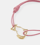 Aliita Cat 9kt gold cord bracelet