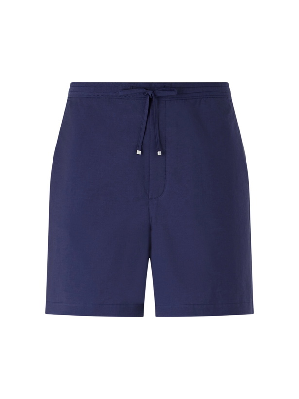 Photo: LOEWE - Paula's Ibiza Straight-Leg Cotton-Blend Shorts - Blue