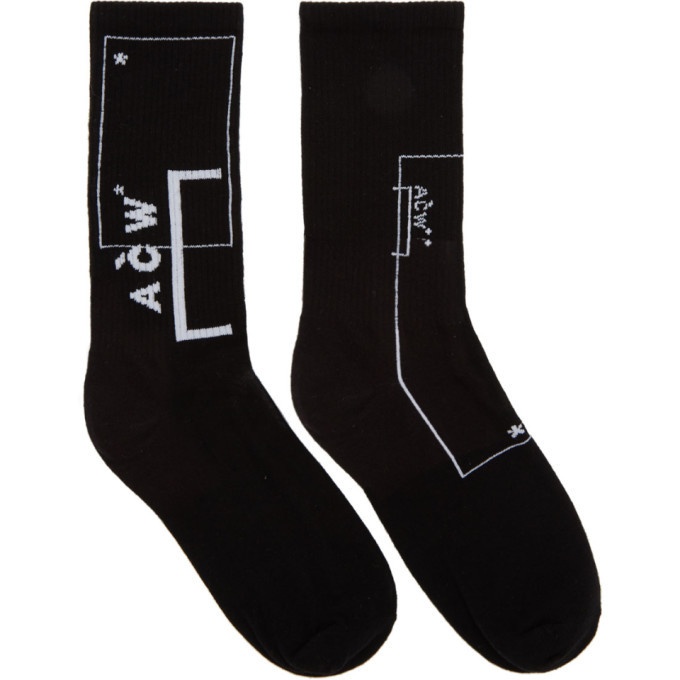 Photo: A-Cold-Wall* Black Classic Logo Socks