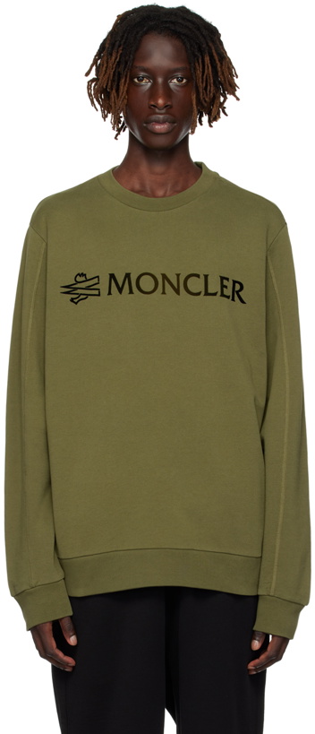 Photo: Moncler Khaki Garment-Washed Sweatshirt