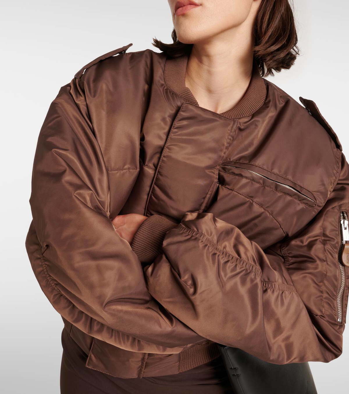 Entire Studios Cropped bomber jacket