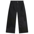 Comme des Garçons Homme Men's Cargo Pants in Black Mix