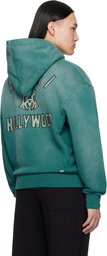 AMIRI Green 'MA Hollywood' Oversized Hoodie