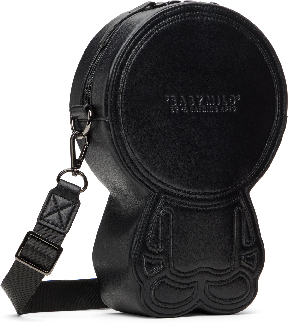 BAPE Black Baby Milo PU Leather Bag