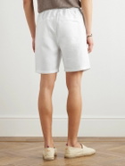 Derek Rose - Sydney 1 Straight-Leg Linen Drawstring Shorts - White