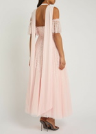 Needle & Thread Sequin-embellished Halterneck Tulle Gown Light Pink