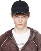Acne Studios Black Embroidered Logo Cap