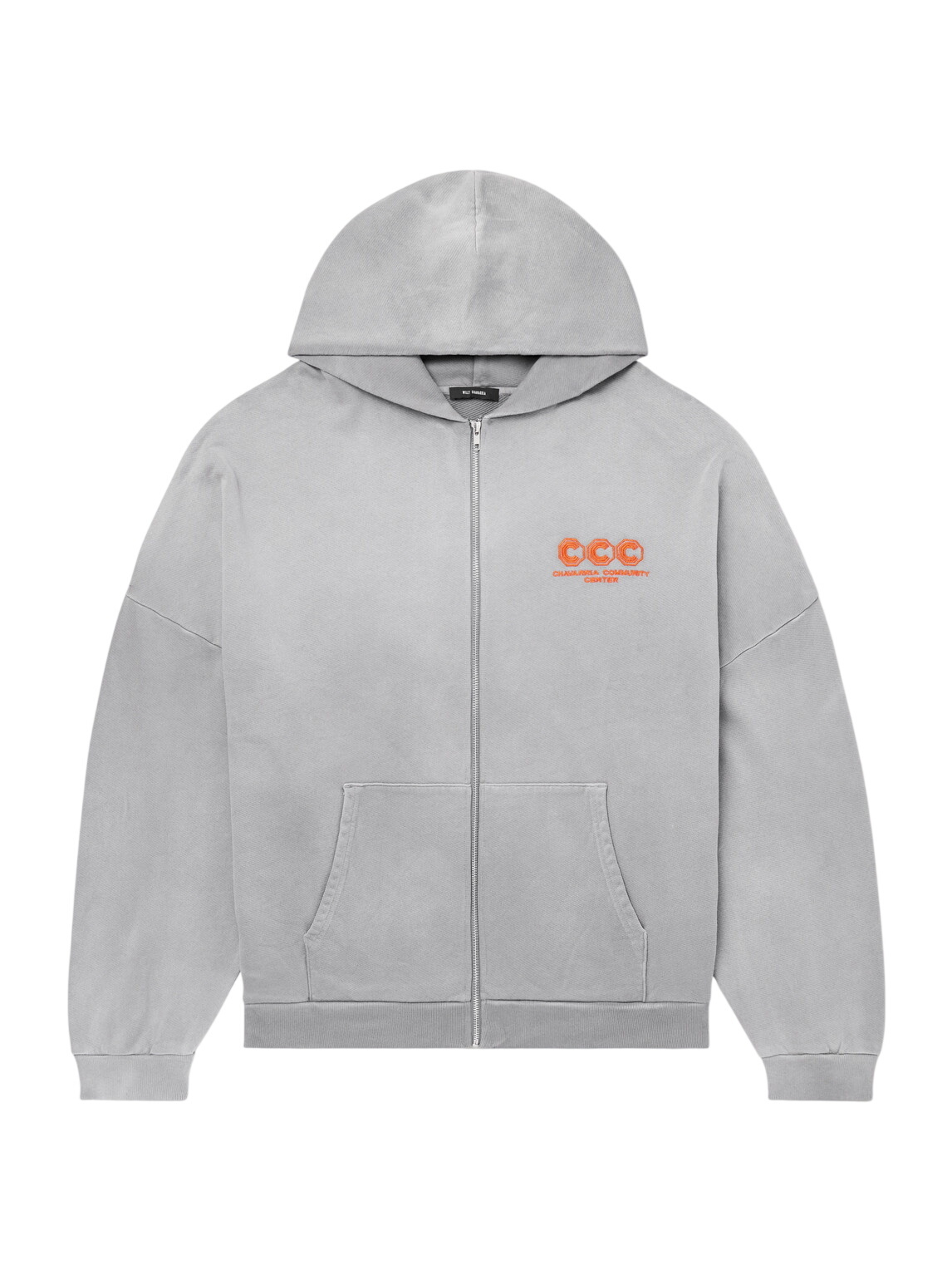 Willy Chavarria - Logo-Embroidered Cotton-Jersey Zip-Up Hoodie