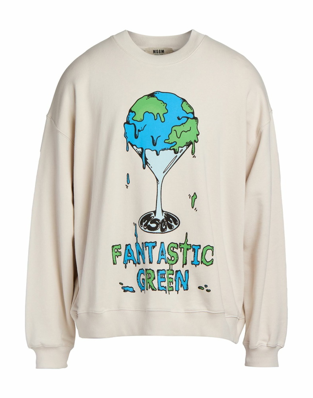 Photo: Msgm Mens Sweatshirt in Off white