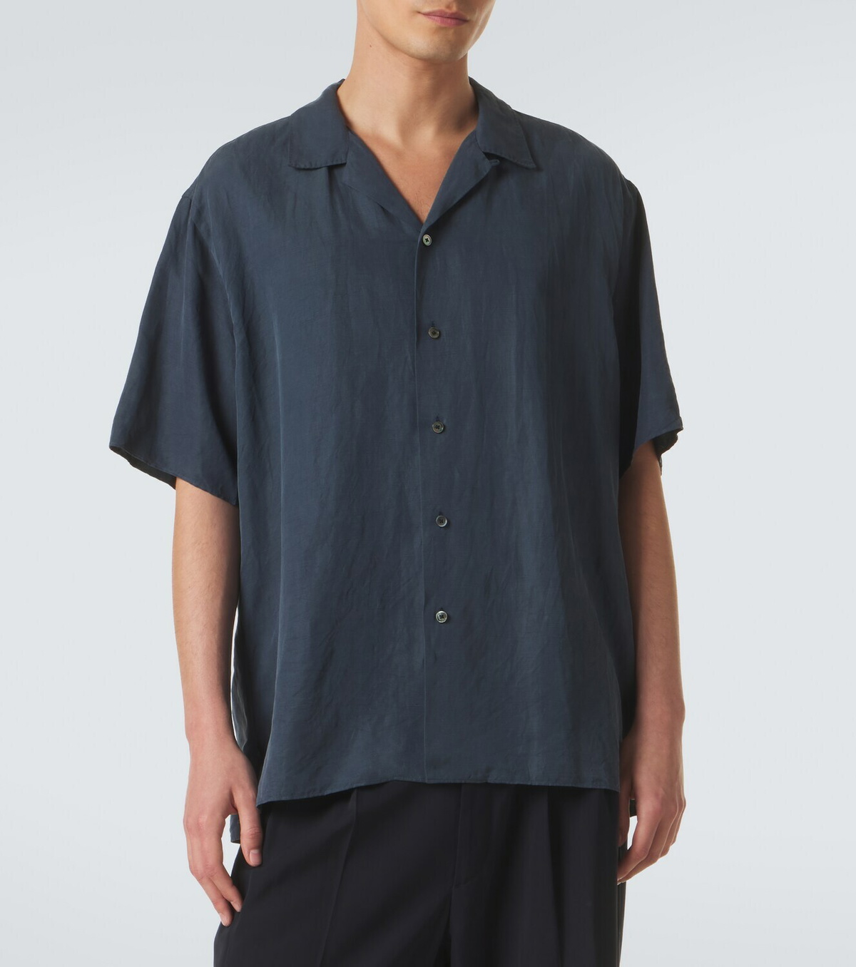 A.Presse Vintage silk and linen shirt