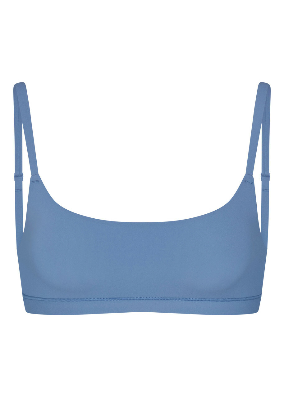 Skims Stretch-jersey Scoop Bralette Navy