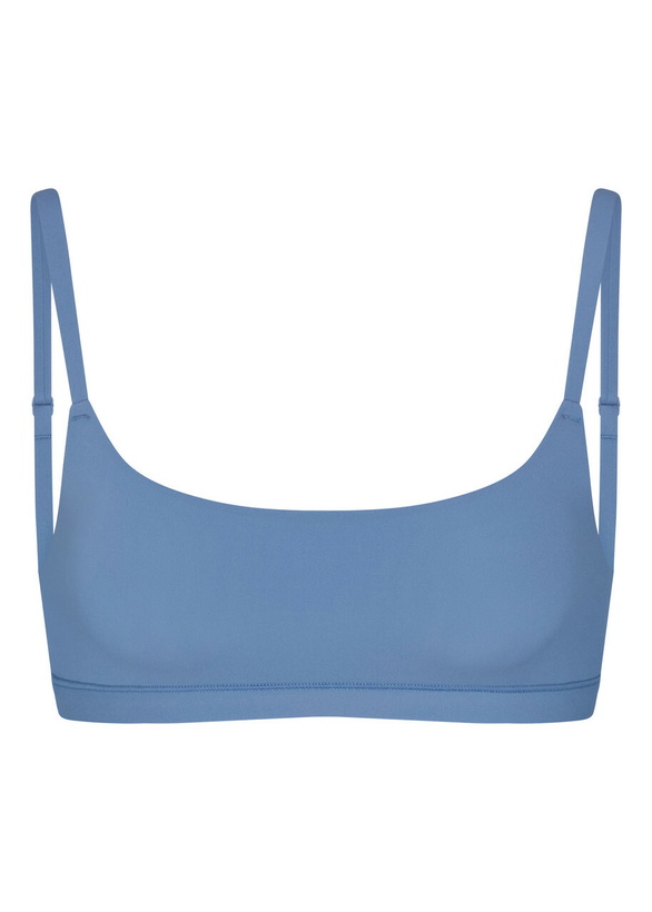 Photo: Skims Stretch-jersey Scoop Bralette Navy