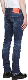 Dsquared2 Blue Splatter Jeans