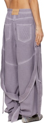 The Attico Purple Long Jeans