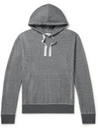 Oliver Spencer Loungewear - Ribbed Recycled Cotton-Jersey Hoodie - Gray