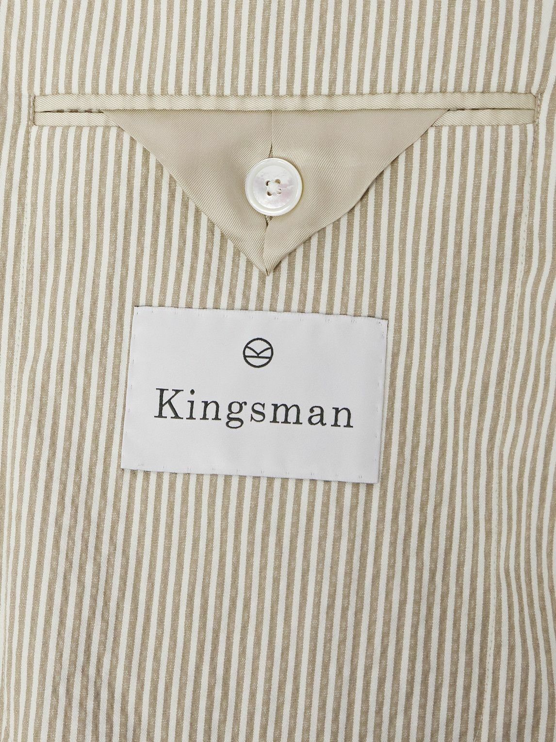 Kingsman - Striped Cotton-Blend Seersucker Blazer - White