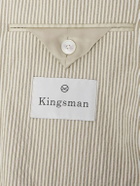 Kingsman - Striped Cotton-Blend Seersucker Blazer - White