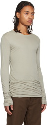 Rick Owens Off-White Edfu Double Long Sleeve T-Shirt