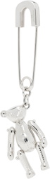 AMBUSH Silver Teddy Bear Charm Single Earring