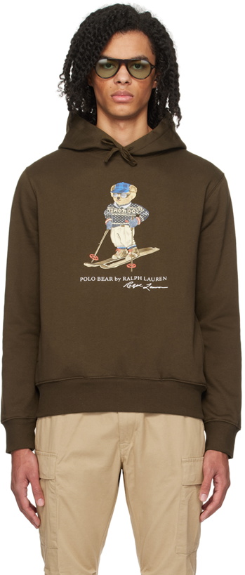 Photo: Polo Ralph Lauren Brown Polo Bear Hoodie