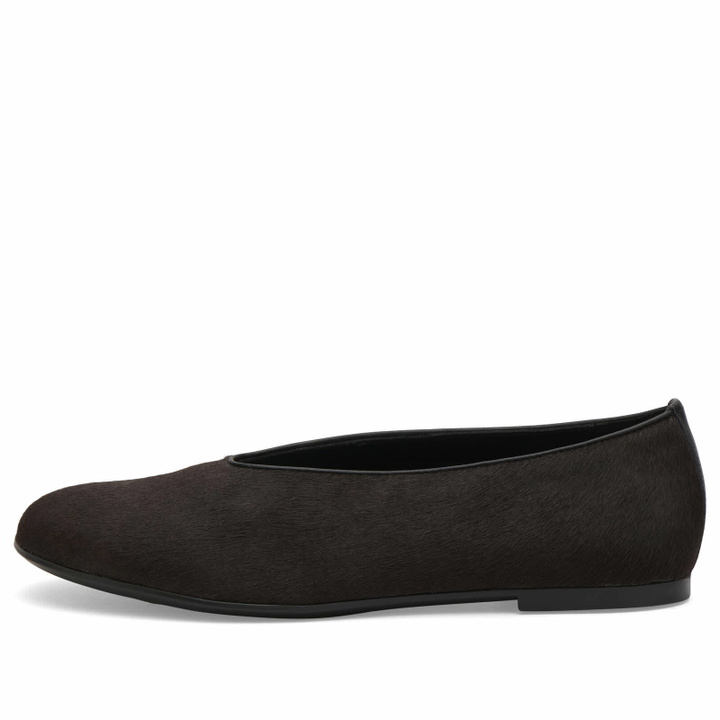Photo: Vagabond Shoemakers Women's Vagabond Aleya Pony Hair Leather Ballet in Chocolate