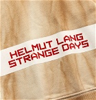 Helmut Lang - Logo-Print Tie-Dyed Loopback Cotton Jersey Sweatshirt - Brown