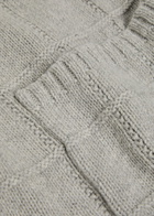 Eileen Fisher Checked Cotton and Cashmere-blend Cardigan Light Grey