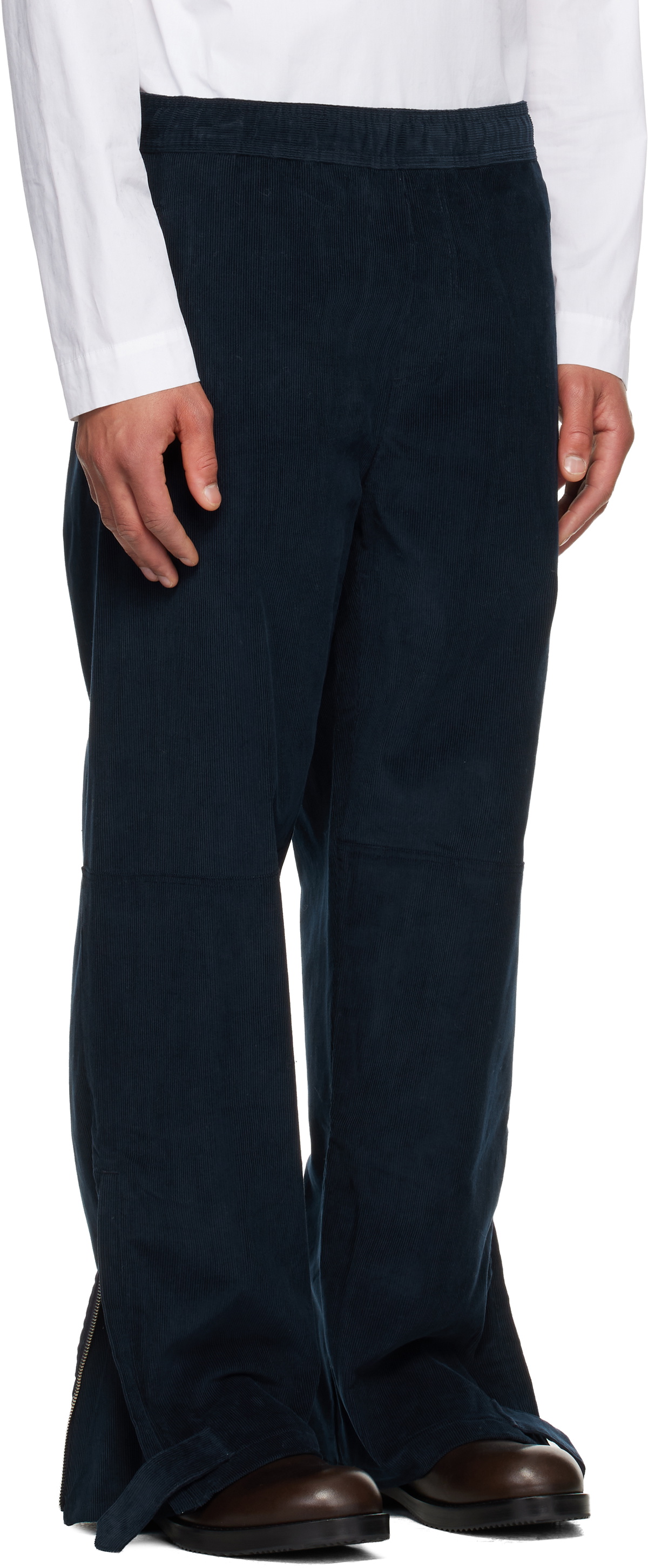 Wales Bonner Navy 'The Self' Trousers