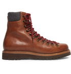 Brunello Cucinelli - Full-Grain Leather Boots - Brown