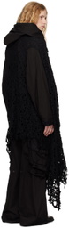 Julius Black Ruptured Vest Shawl