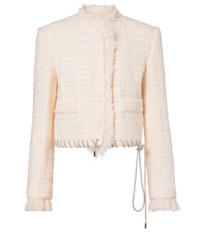 Photo: Area Embellished tweed jacket