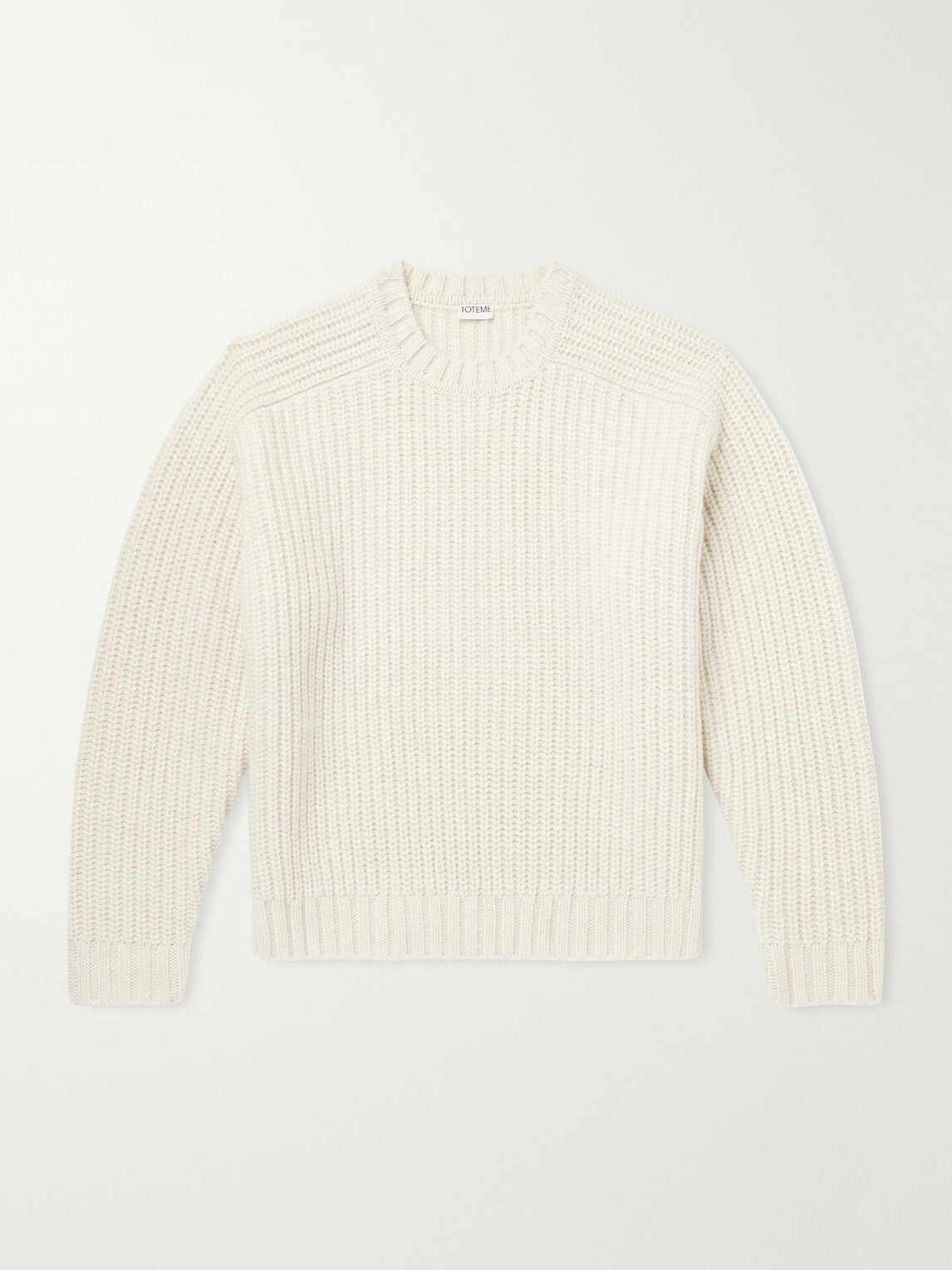 TOTEME - Ribbed Wool Sweater - Neutrals