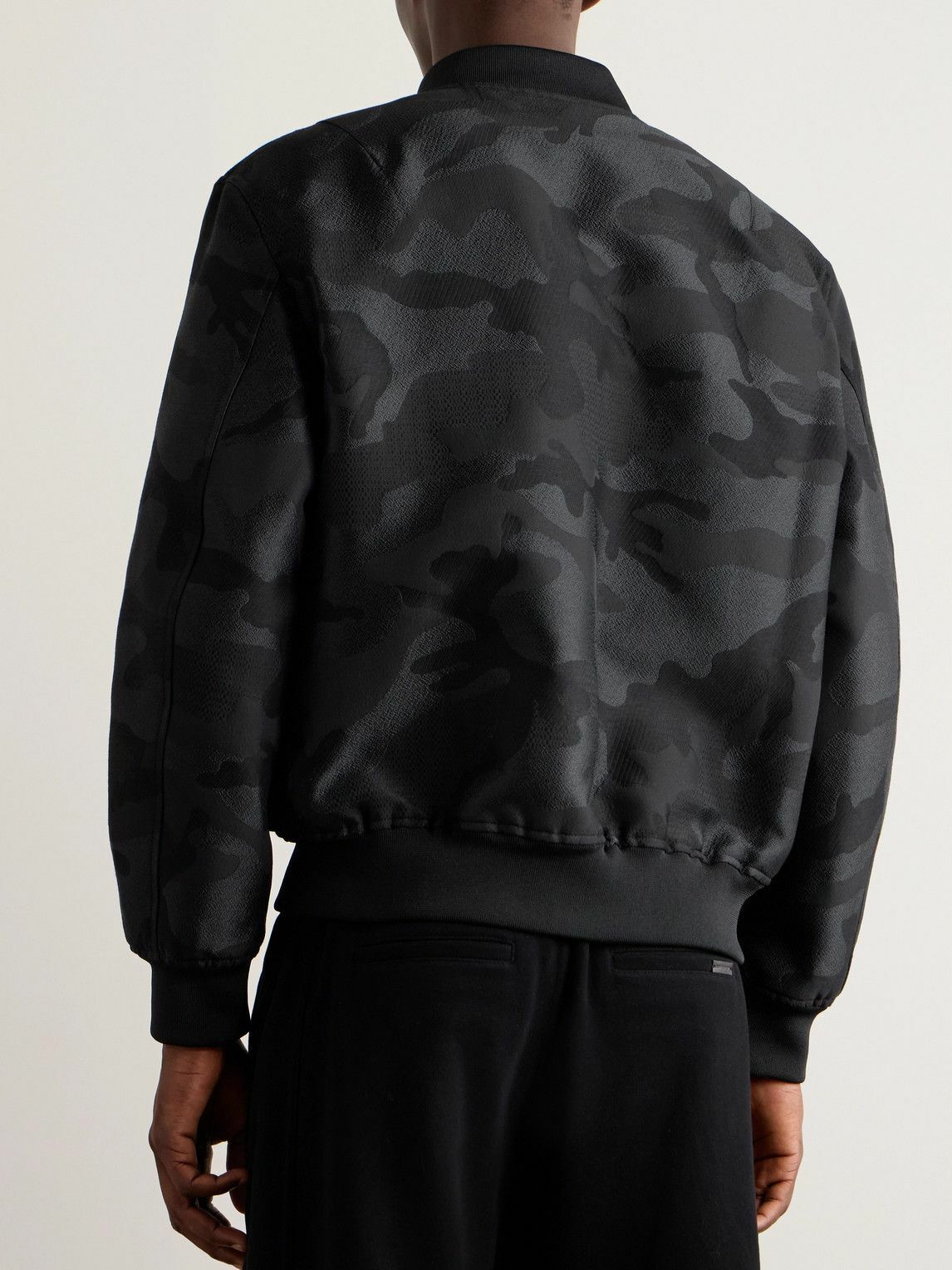 Valentino Garavani - Camouflage-Jacquard Cotton-Blend Bomber