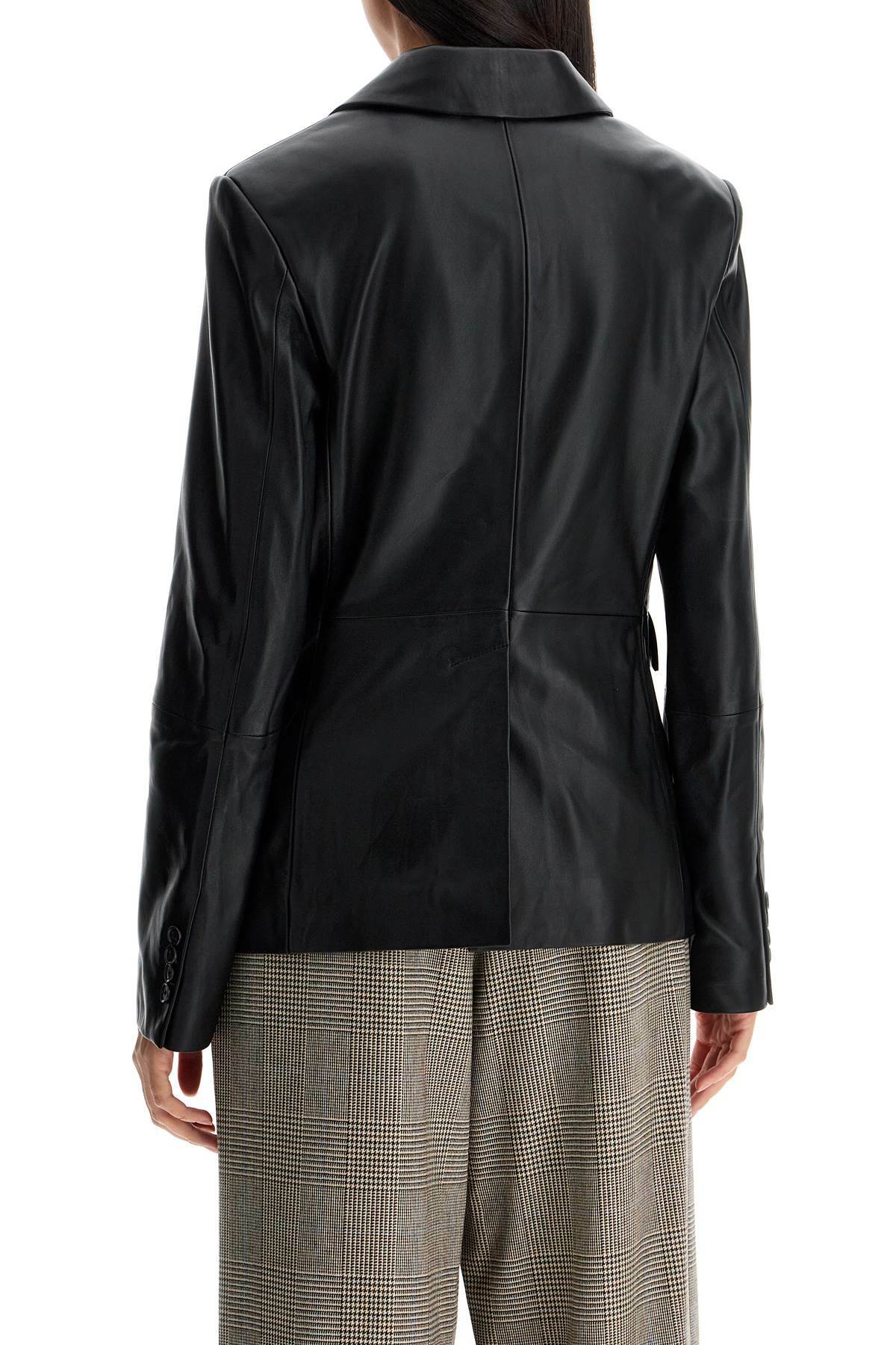 LOULOU STUDIO aldo leather blazer Black