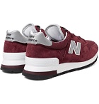 New Balance - 995 Suede, Mesh and Leather Sneakers - Men - Burgundy