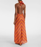 Eres Neree printed cotton voile maxi dress