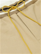 Rhude - Wine Club Straight-Leg Logo-Embroidered Cotton-Twill Sweatpants - Neutrals